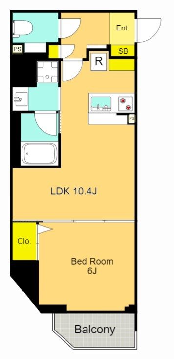 La Douceur大森山王 502号室 間取り