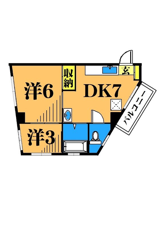 マエカワマンション 201号室 間取り
