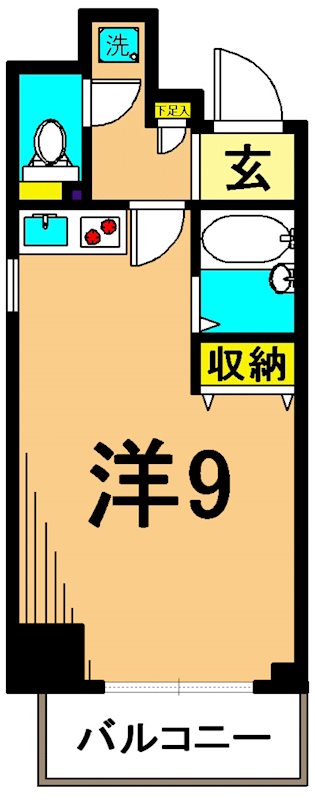 レジディア大井町 704号室 間取り