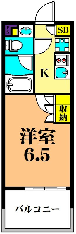 パークキューブ大井町レジデンス 1113号室 間取り