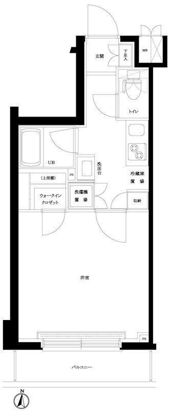 ルーブル南馬込伍番館 104号室 間取り