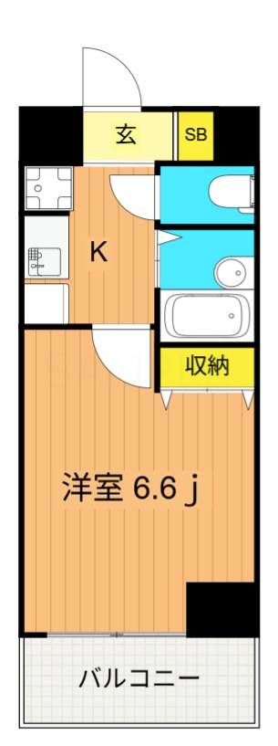 エアリーゼームス坂 303号室 間取り