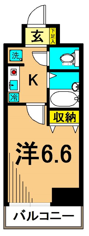 エアリーゼームス坂 303号室 間取り