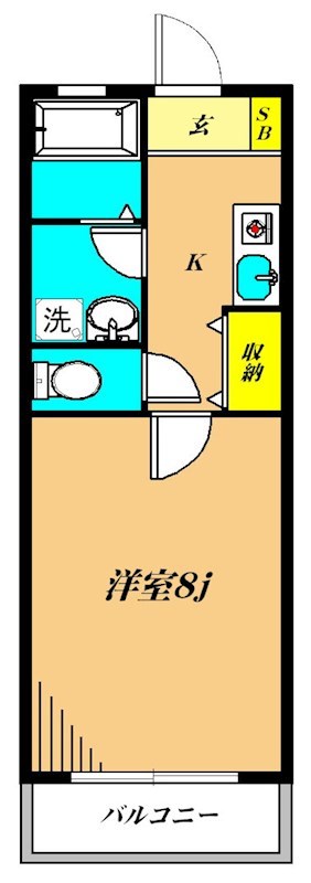 フォルムフェルトメグロ 203号室 間取り