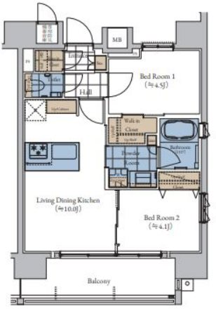 エスティメゾン大森 1305号室 間取り