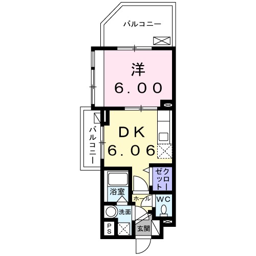 ビーチサイド　パーク 201号室 間取り