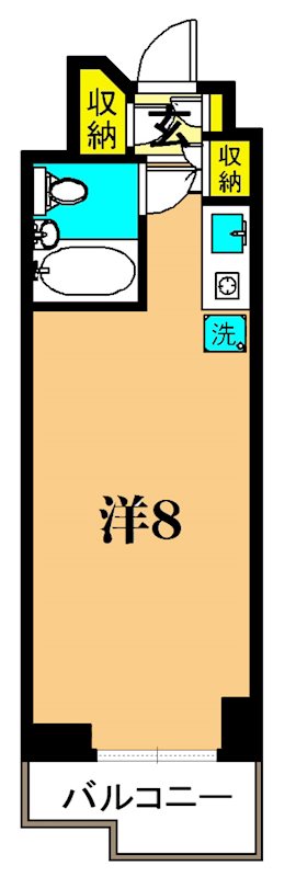 三越ゼームス坂マンション 232号室 間取り