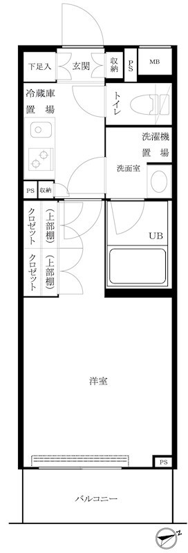 ルーブル大森西 519号室 間取り