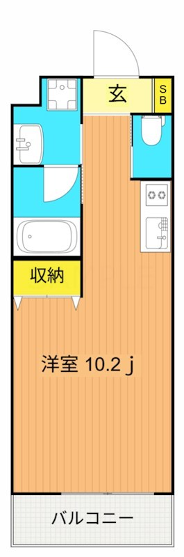 グランデール大森  104号室 間取り