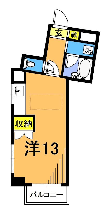 サマーハイム東大井 501号室 間取り