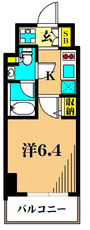 アーバネックス大井仙台坂 208号室 間取り