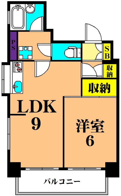 サマーハイム東大井 303号室 間取り