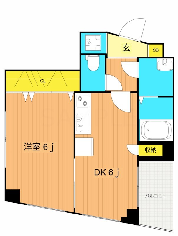 プルーズヴィクトワール世田谷代田 102号室 間取り
