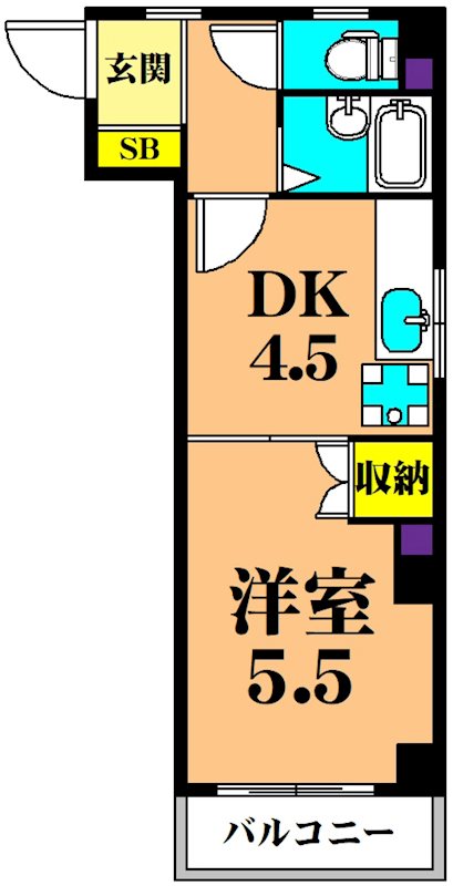 カーサ花の木 304号室 間取り