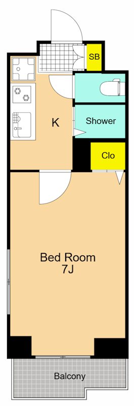 三越ゼームス坂マンション 間取り図