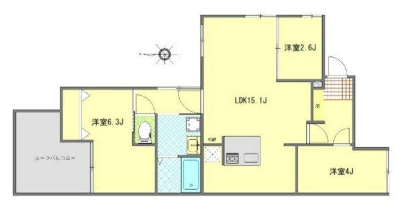 アピチェ大森 502号室 間取り