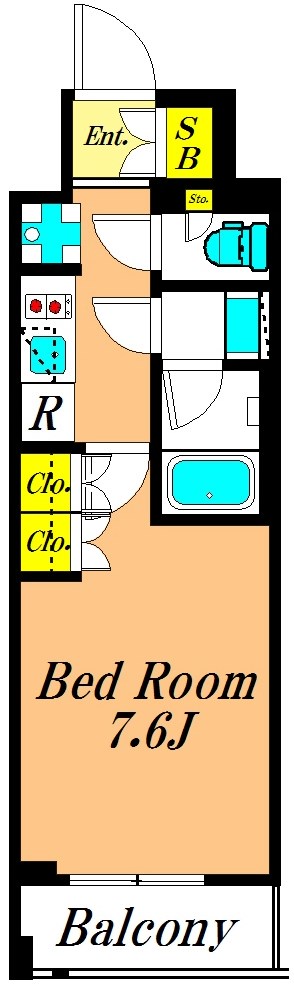 ルフォンブランシェ品川南大井 1105号室 間取り