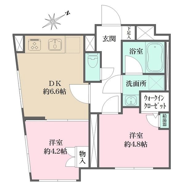 Fika大井町  603号室 間取り