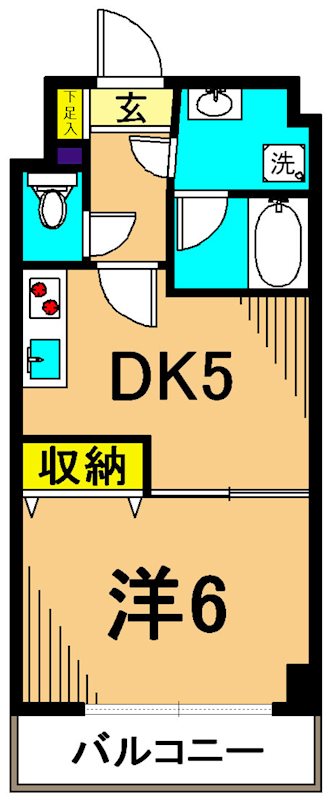 アミーゴ仲六郷 間取り図