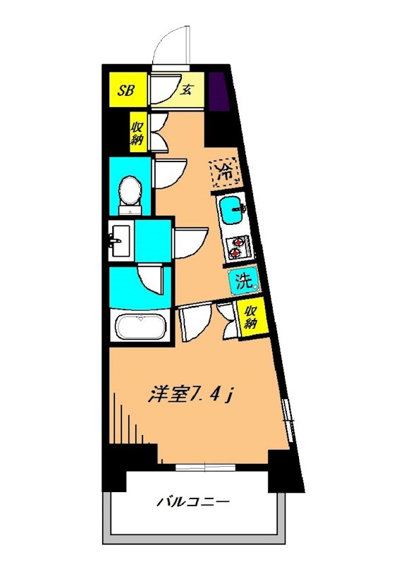 MFPRコート武蔵小山 805号室 間取り