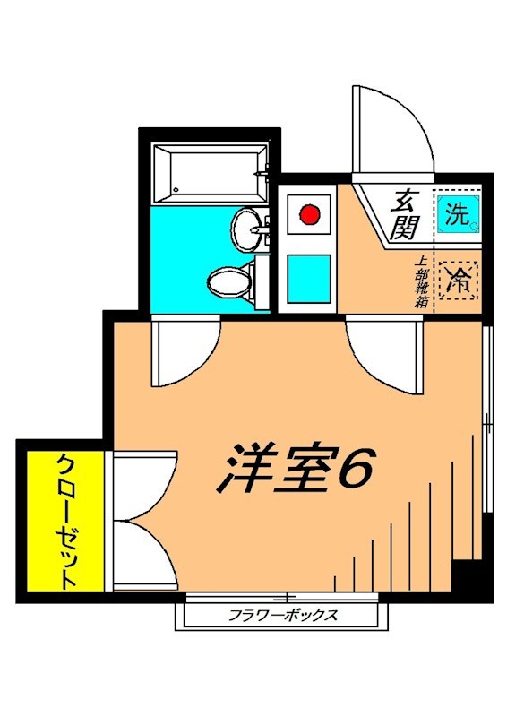 コーポ旭 101号室 間取り