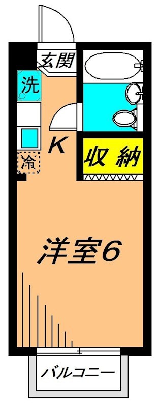 DENFLAT碑文谷 303号室 間取り