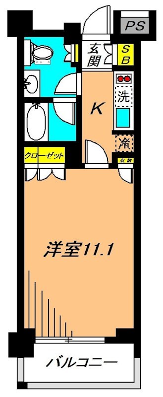 SANCTUS GARDEN 目黒 103号室 間取り