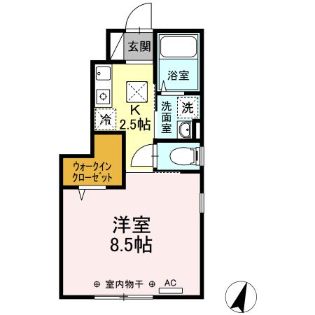 ヴィラ南雪谷 103号室 間取り