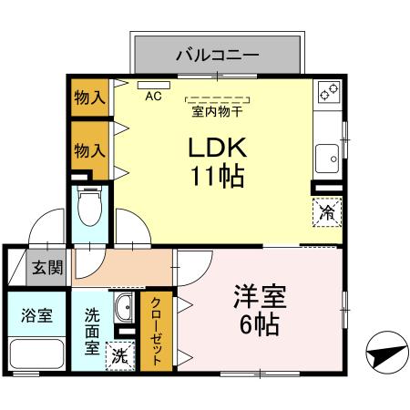 フォレスタ等々力 201号室 間取り