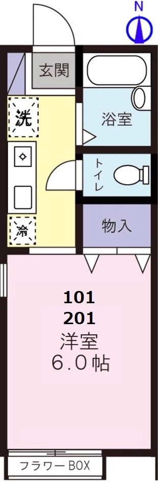 グランシャリオ目黒 101号室 間取り