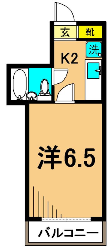 ルーブル大井町 105号室 間取り