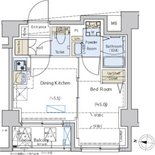 Ｃｅｄａｒ Ｐｌａｚａ目黒本町 402号室 間取り