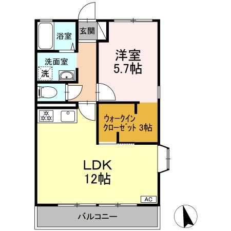 ジュネス上池台 101号室 間取り