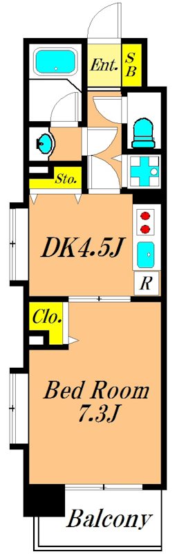 クレフォート大森 204号室 間取り