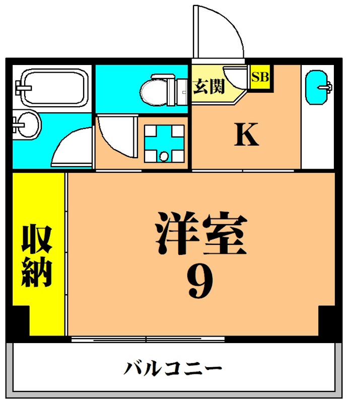 シャトレピース 305号室 間取り