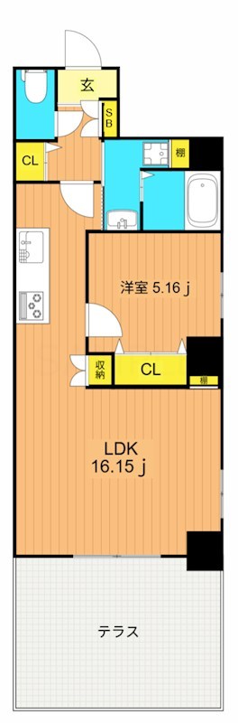 LARGO  102号室 間取り