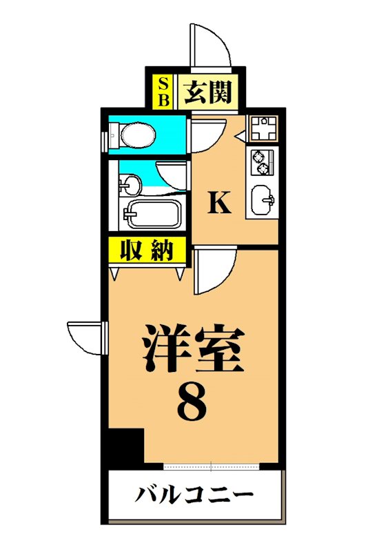 CITY SPIRE 東大井  403号室 間取り