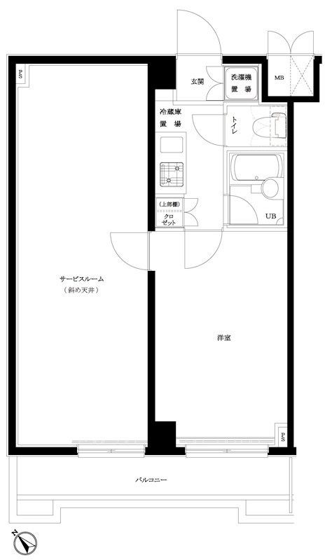 ルーブル上池台弐番館 614号室 間取り