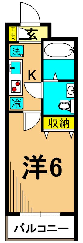 ユーレジデンス西大井 412号室 間取り