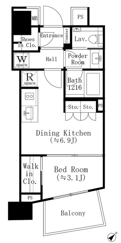 パークホームズ西小山 間取り図