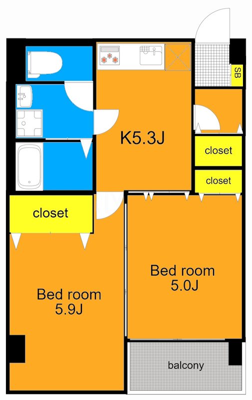 ノーブル  間取り図