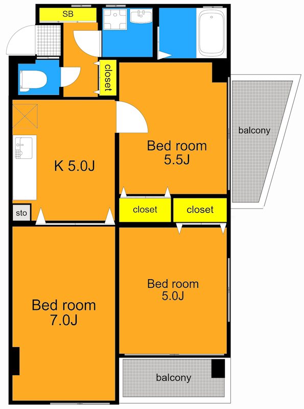 ノーブル  間取り図