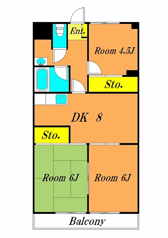 アンジュ荻野 間取り図