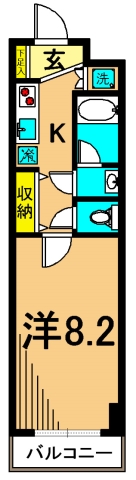 シルフィード東品川 間取り図