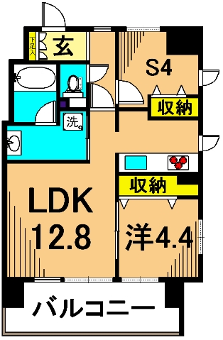 パークキューブ東品川 間取り図