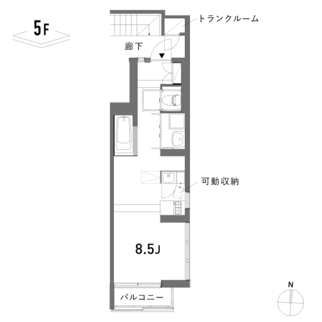 Scaletta H号室 間取り