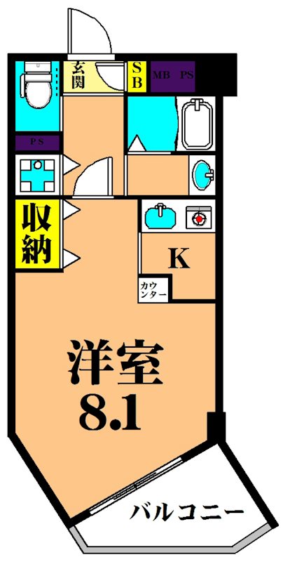 メゾン・ド・ゼファー 304号室 間取り