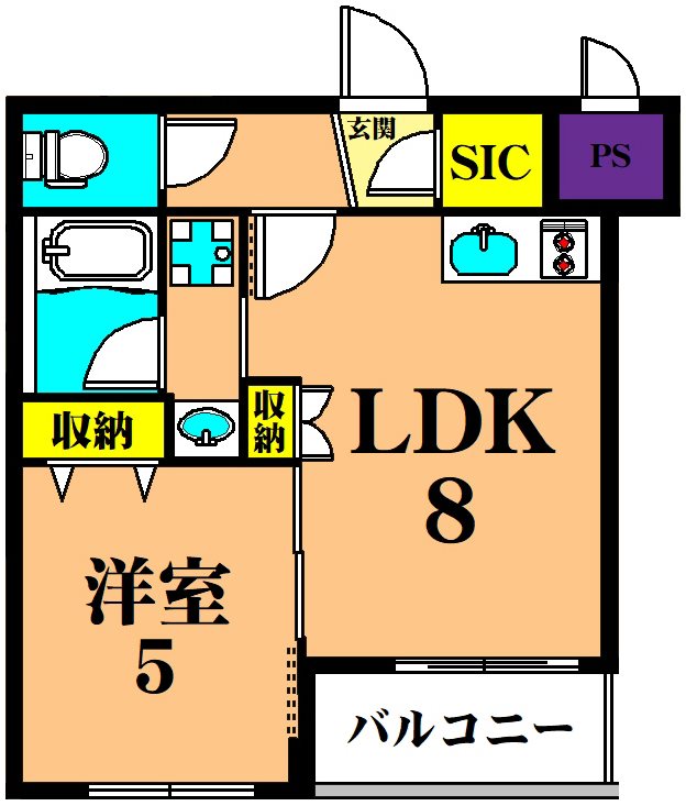 アリュール武蔵小山 302号室 間取り
