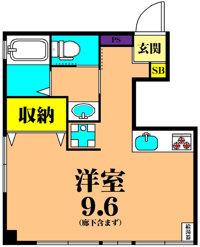 第二湯建ビル 401号室 間取り