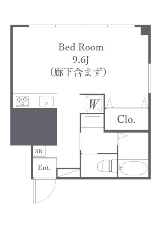 第二湯建ビル 401号室 間取り